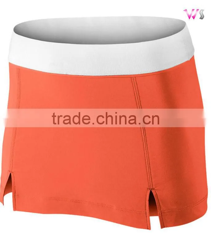 women's high quality tennis skirt sexy tennis skirts with slit side