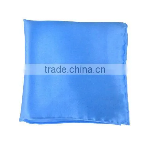 hand-rolled borders printed silk satin hanky
