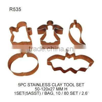 (R536) 7PC STAINLESS CLAY TOOL SET
