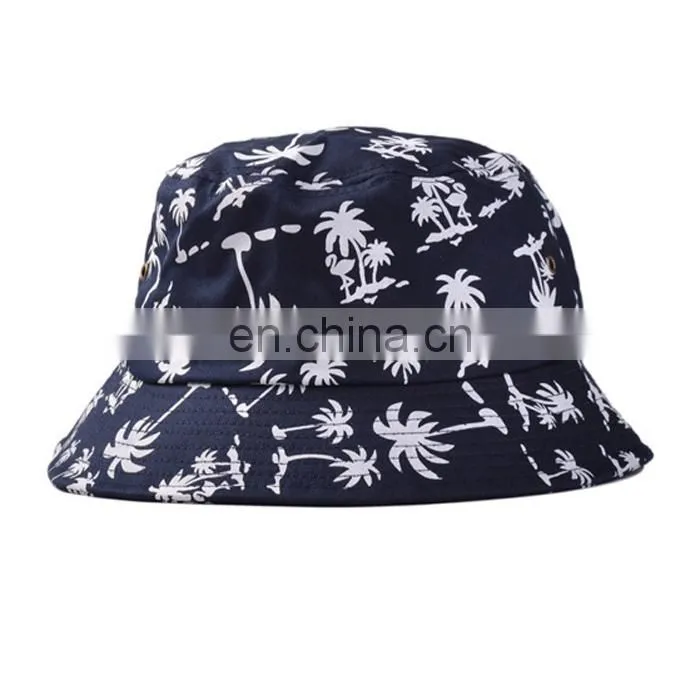 Colorful kids plain bucket hats with drawstring