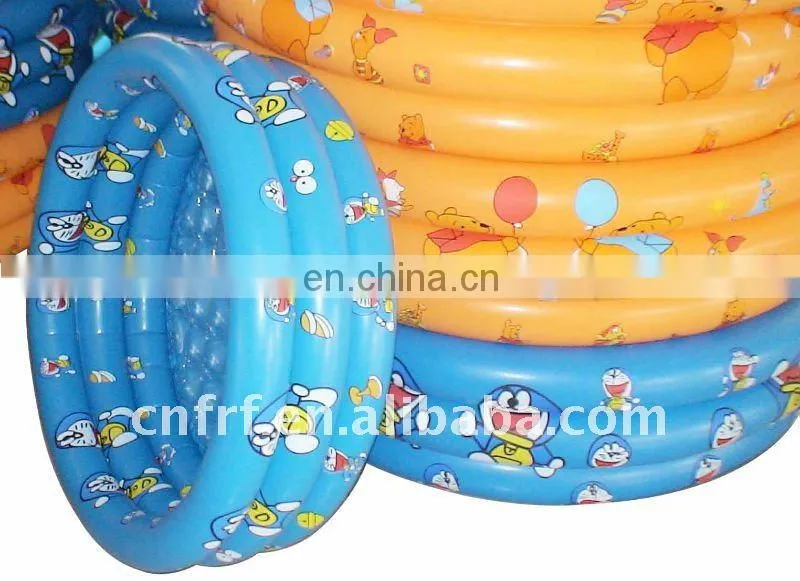 Inflatable Round Swimming Pool With Three Layers Tube
