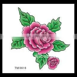 2012 Hot! Free sample!Eco-friendly temporary Wall Flower series tattoo stickers
