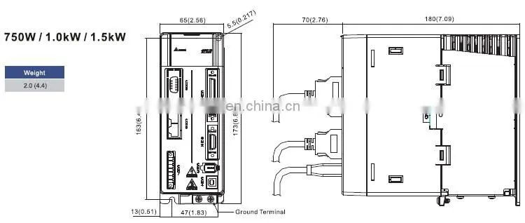 Delta A2 1kw servo motor and driver ECMA-C11010RS + ASD-A2-1021-L