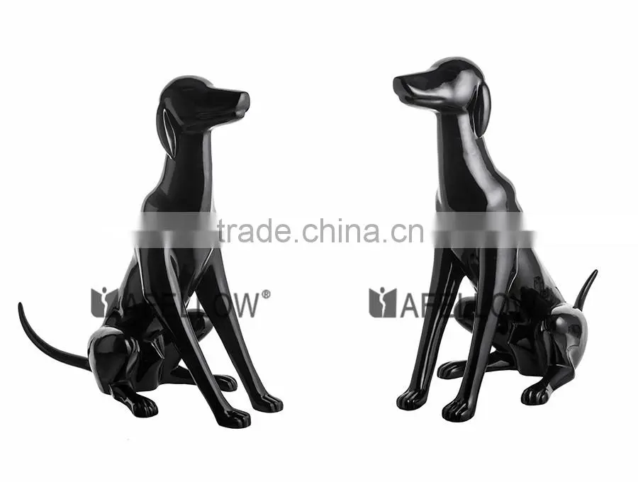 white Fiberglass abstract Dog mannequin for sale