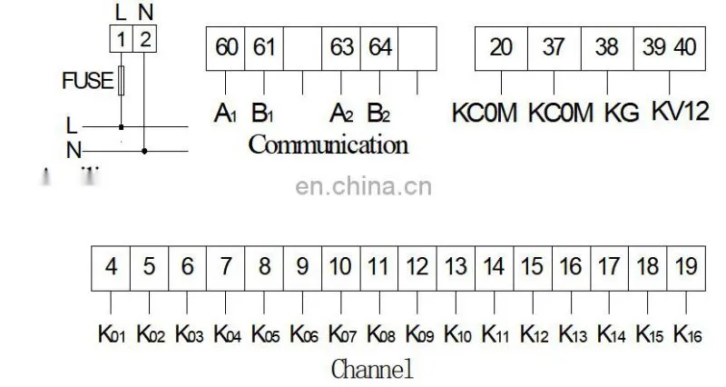ARTU-K32 Series Remote Terminal Unit collect 32 switch signals with RS485 communication interface