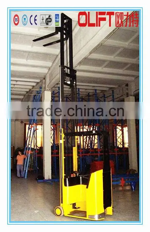 1.0ton narrow aisle small turning radius electric forklift