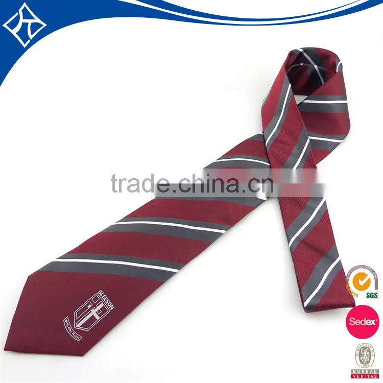 Newly Design Custom Company Logo For Business Skinny Men Silk Ties