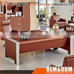 Cheap simple modern customized 1.2m panel board colorful brown wood office study cum computer table desk for 1 person
