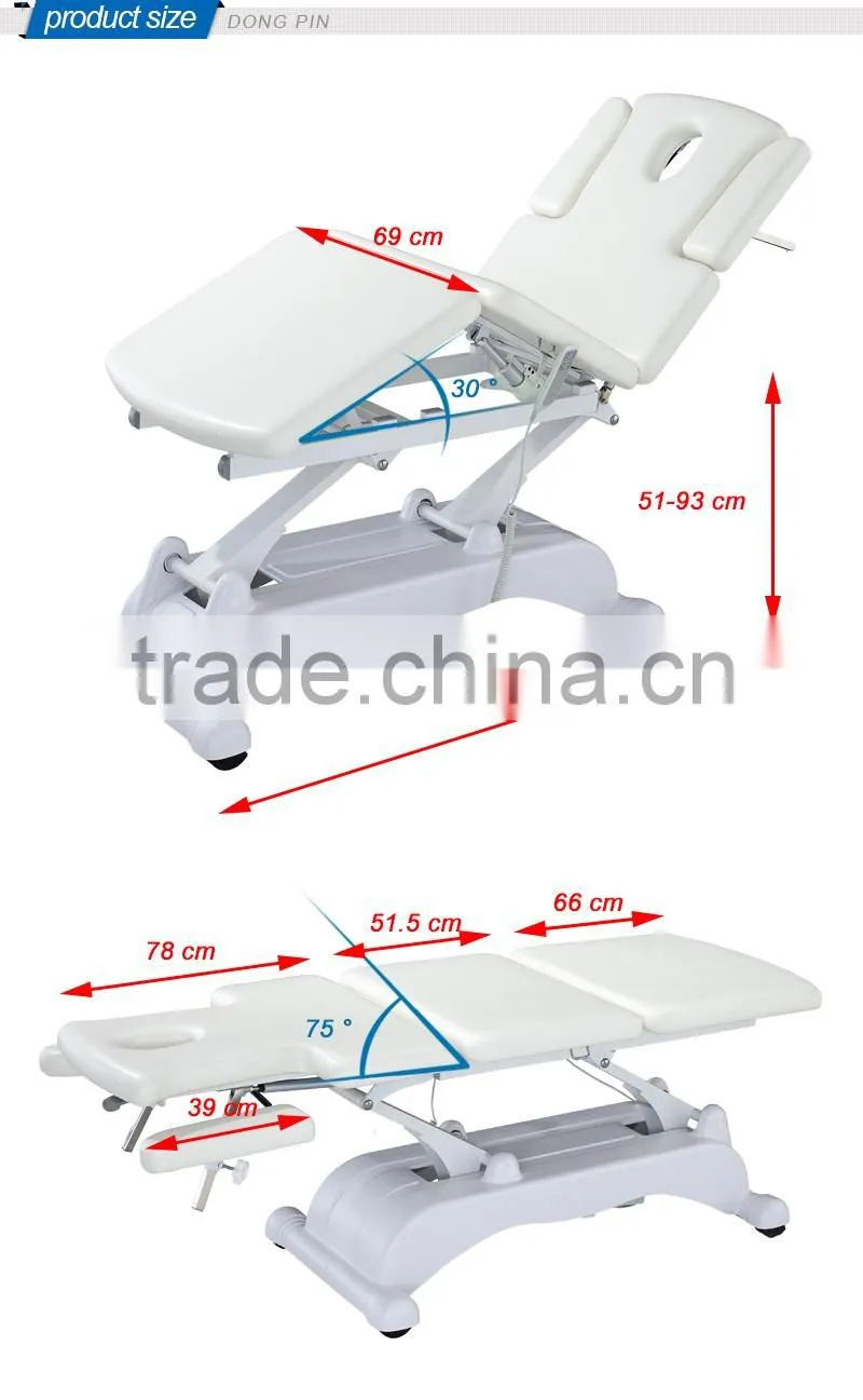 hydraulic recovery bed for clinic