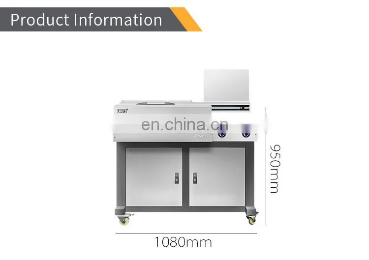 semi auto glue binding machine Printing Shop Use Double Mode 55mm Wireless Book Glue Binding Machine Automatic Glue