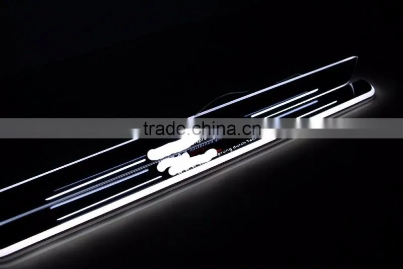 Hot sellers for A.U.D.I A3 S3 LED moving door scuff sills plate light for AUDI Auto accessories LED Sill plate light