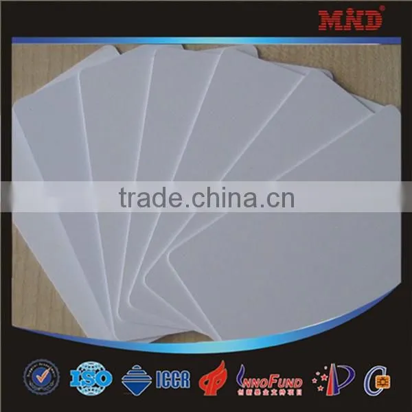 MDC715 13.56mhz / 125khz rfid pvc blank white card manufacturer
