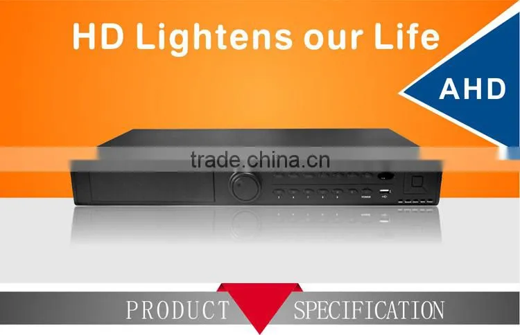 H.264 4Sata 16CH 720P AHDVR6016A-LM Hybrid DVR Support Rohs and TVT Platform