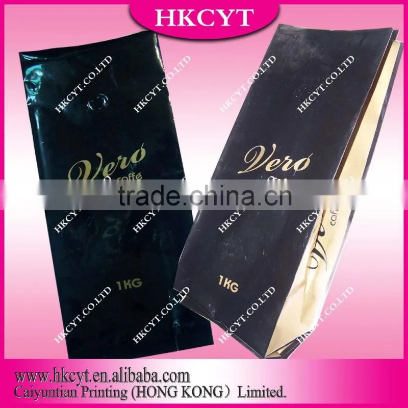 High wholesale custom printed empty vacuum tea & coffee bag