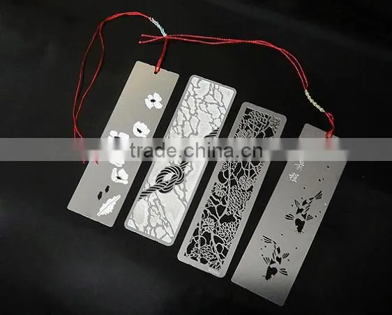 Rectangular Pierced Thin Metal bookmark