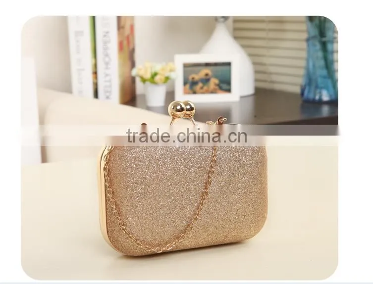New shining evening bag wholesale ladies small box bag