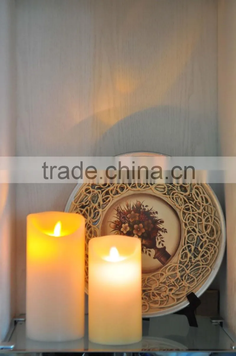 flameless moving wick led candle light