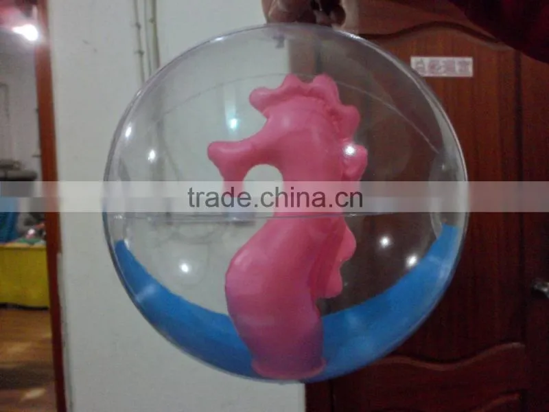 inflatable ball with animal shape inside
