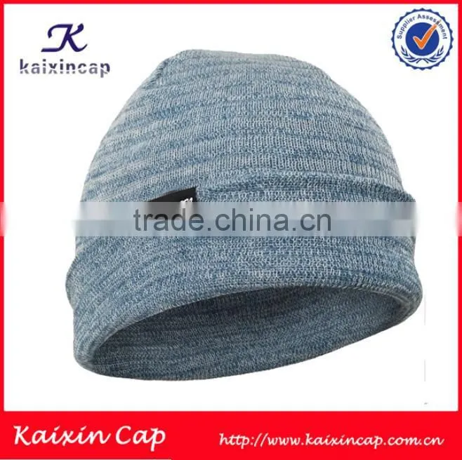 custom high quality plain beanie with custom tags
