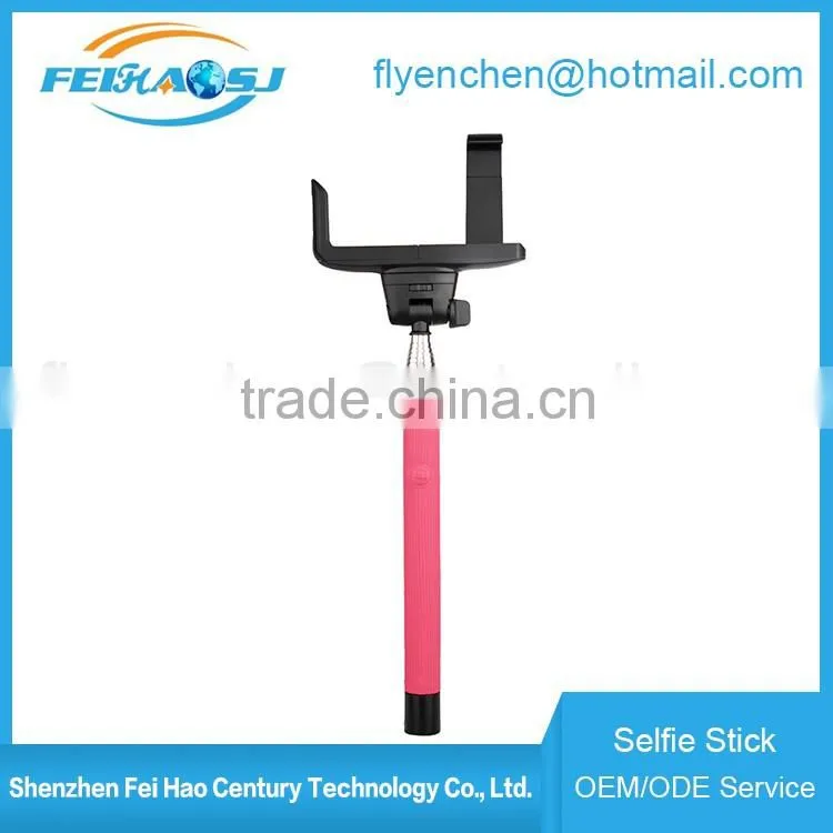 2016 wholesale monopod selfie mobile phone monopod wireless bluetooth selfie stick for phone