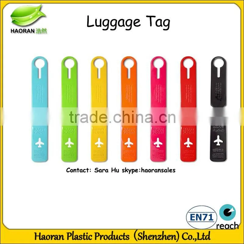 Soft pvc travel luggage tag