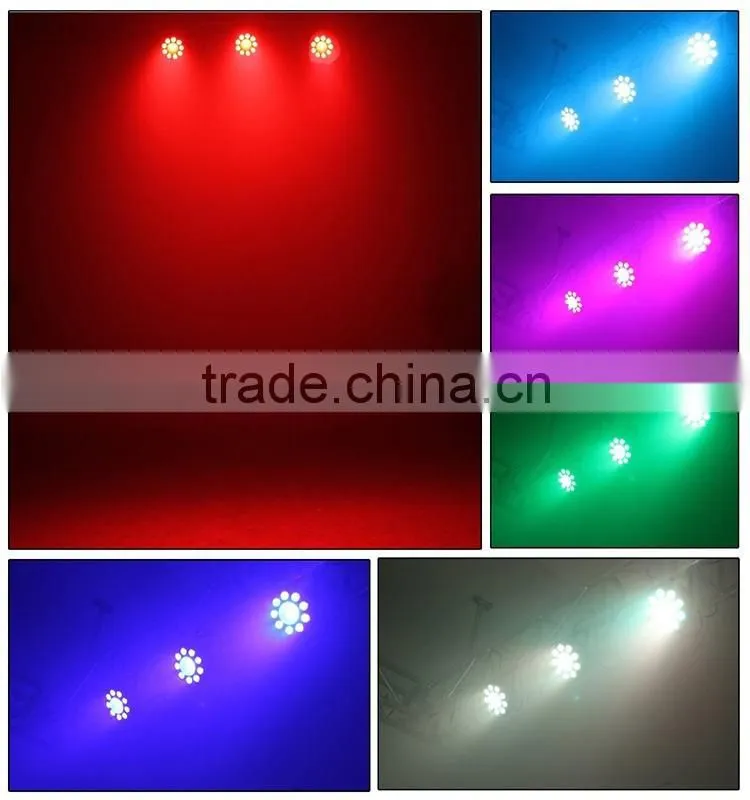 Dmx512 9pcs 12w and 1x30w 3in1 Led Par Light Par Can Stage Lights for Disco Ballroom KTV Bar Stage Club Party Wedding
