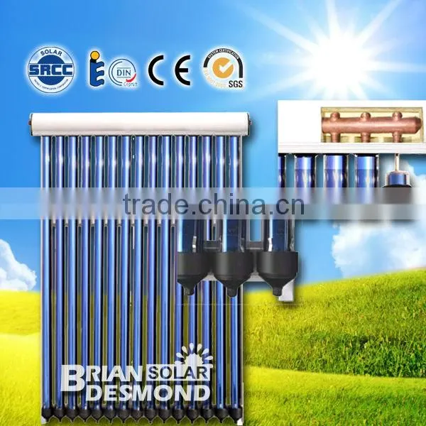 solar collector for water heater, heat pipe solar collector