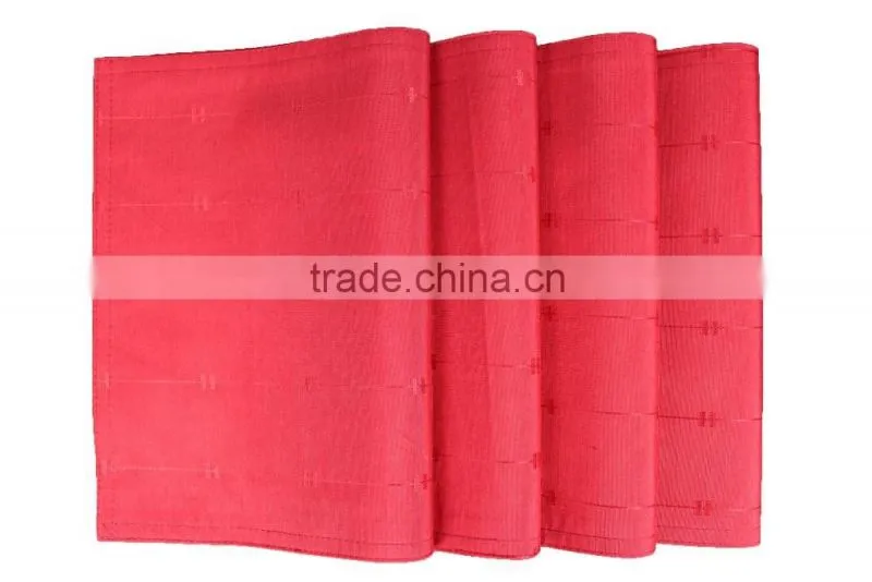 100% Polyester Coffee Jacquard Design Table Placemat