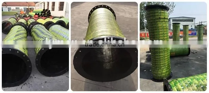 Anti- static Industrial Rubber Hose Pipe for suction slurry,coal, sand or mud
