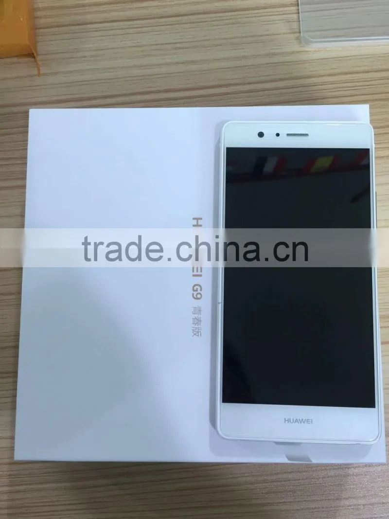 china factory 0.33mm mobile phones tempered glass screen protector for huawei p9 lite