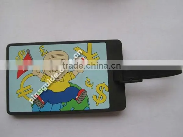 Selling pvc injection embossed pvc card luggage tag