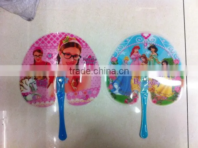 decorative hand fans with cartoon cat