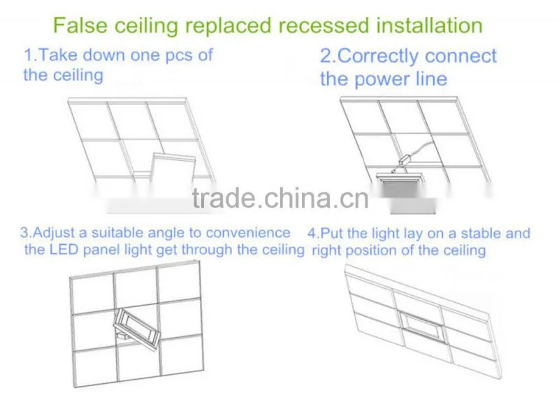 Amazing Price!!! 2015 hot sale 600x600 LED panel light 36W Baked white paint