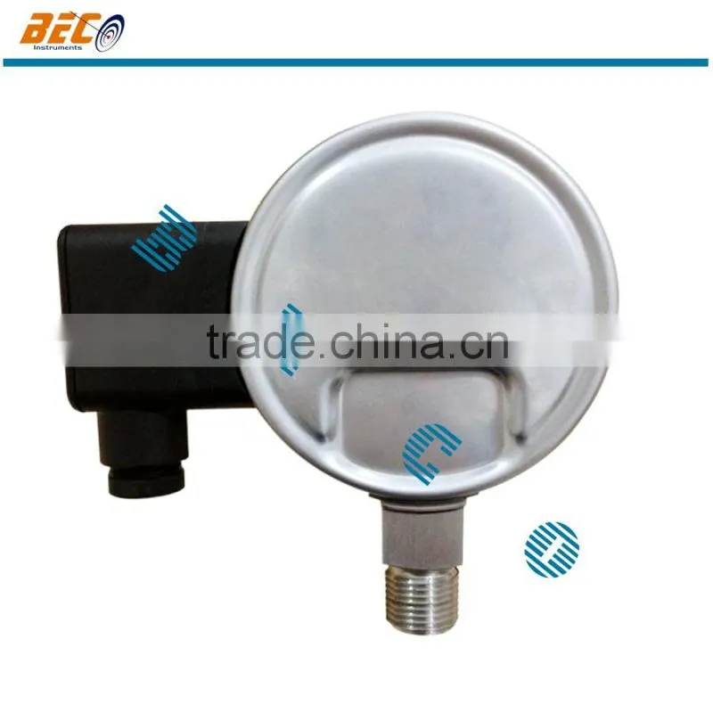 good price of Electric three contact bourdon pressure gauge manometer