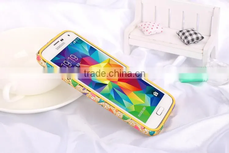 Funky Mobile Phone Metal Case/TPU Inlaid Phone case for Samsung S5