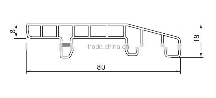 80 pvc skirting line use for bottom of wall decoration