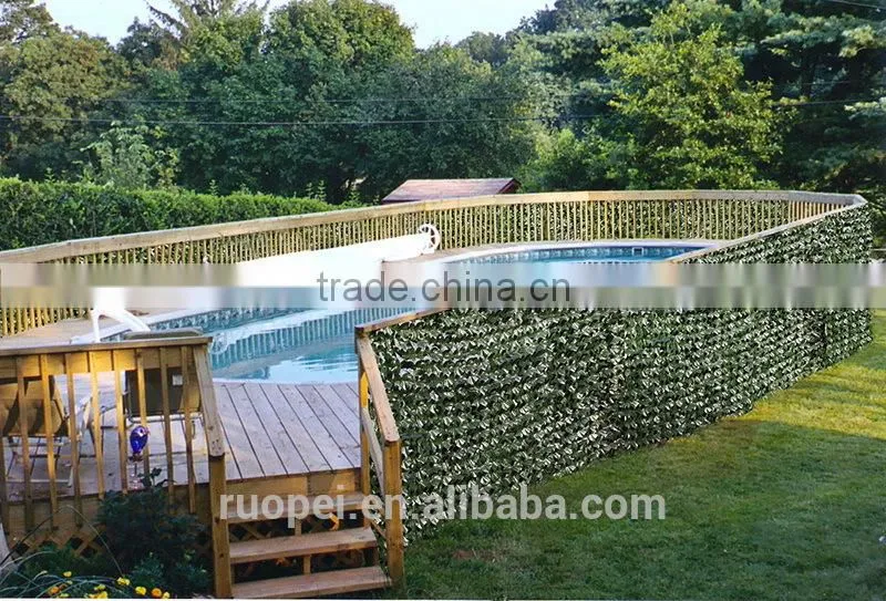 Plastic lawn leaf fence fake vertical artificial ivy fence
