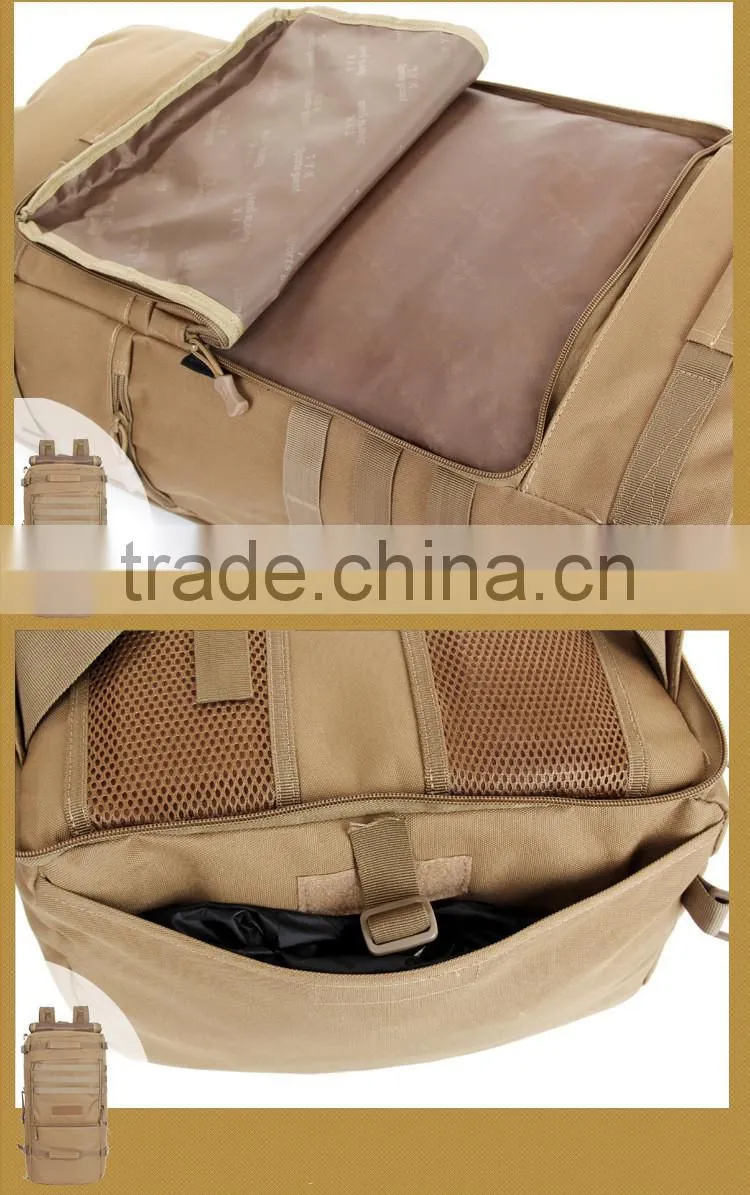 Outdoor waterproof large molle tactical military camouflage backpack