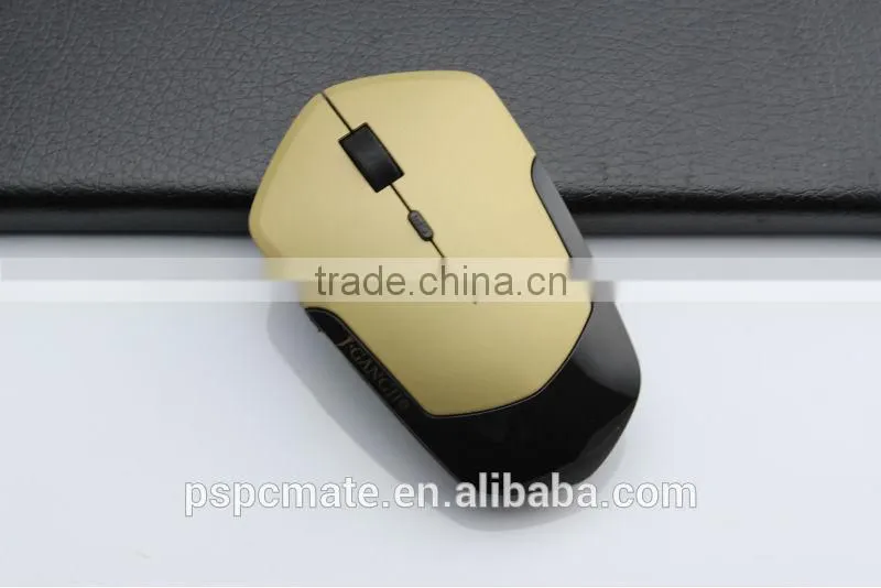 Gold surface 2.4G wireless mouse for Macbook windows xp vista 7 laptop PC travel