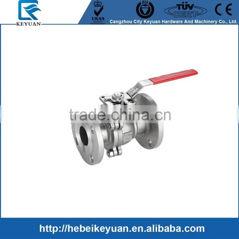 DIN Standard Stainless Steel Ball Valve , Full Port Flanged PN16 Ball Valves