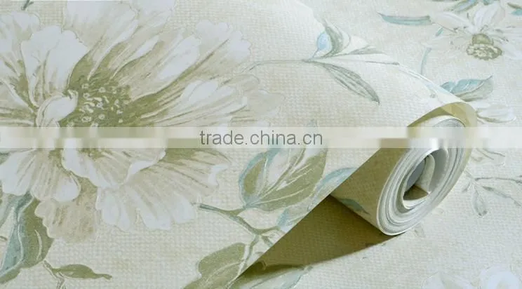 house decoration wallpaper glitter beautiful flower for home wallpaper