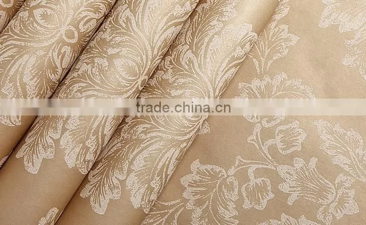 damask non woven bedroom wallpaper