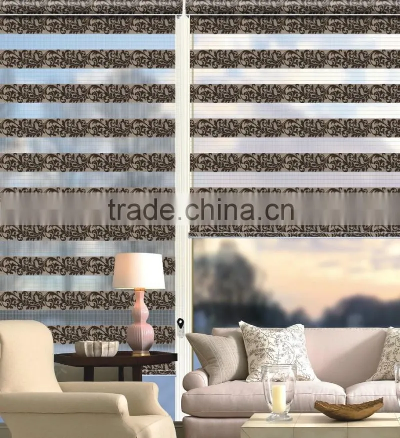 DISCOUNT HIGH-QUALITY JACQUARD ZEBRA BLINDS SHADE FABRIC