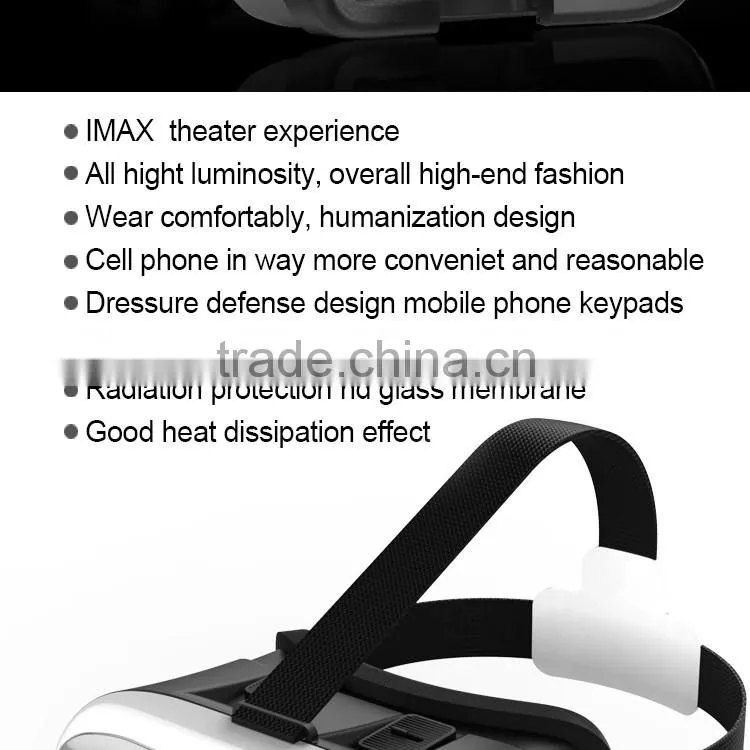 2016 New Design 3d Vr Glasses Virtual Reality Headset 3d Vr Box for Sale