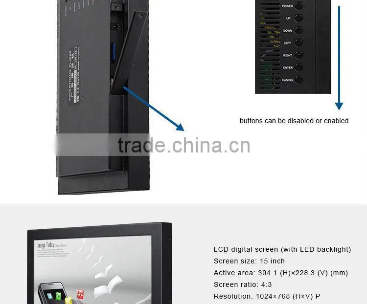 FlintStone CE ROHS supermarket touch screen pos LCD