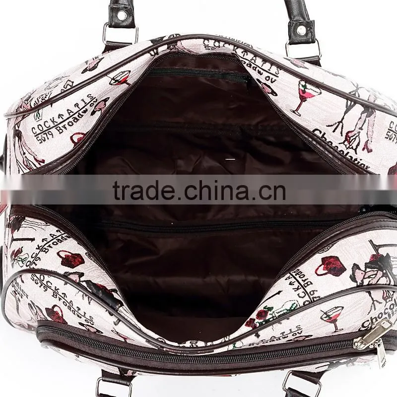 Fashionable colourful travel trolley luggage bag travel world luggage trolley bag