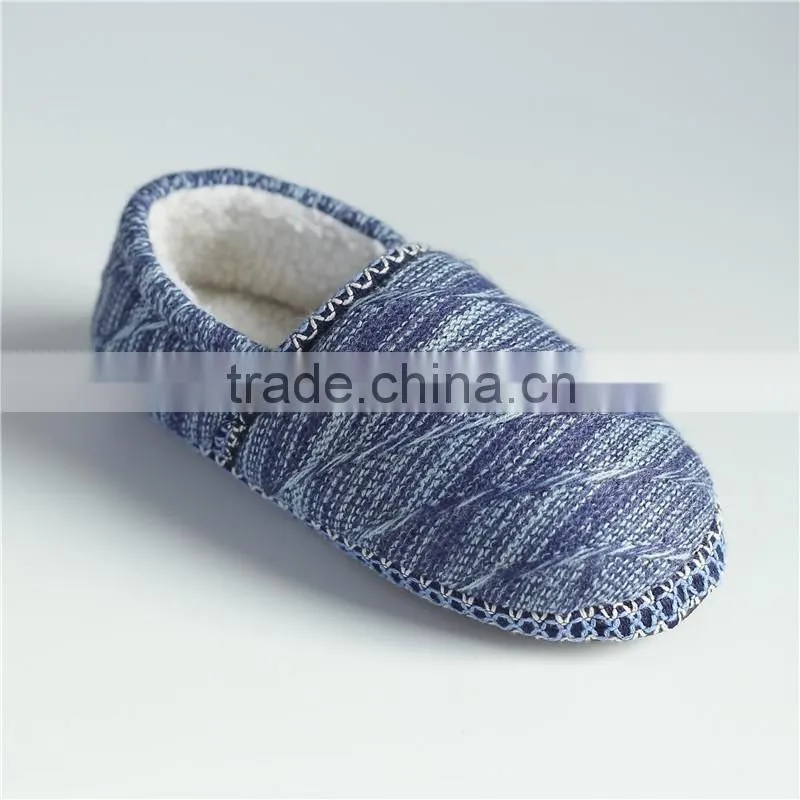 Premium quality lady knitted indoor slipper with shoelace