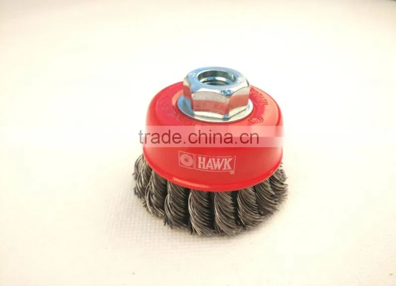 knotted cup brushes, diameter 80mm or 3 1/5"