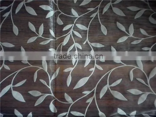 100% Polyester Flocking Organza