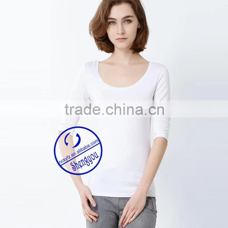 China supplier wholesale custom women cheap blank tshirt no lable